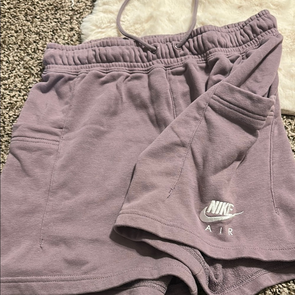 Nike Purple Athletic Shorts with Drawstring